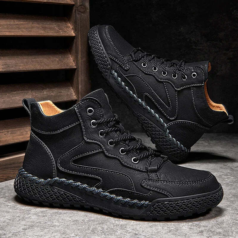 Bota Masculina de Couro Romenzi RZ294